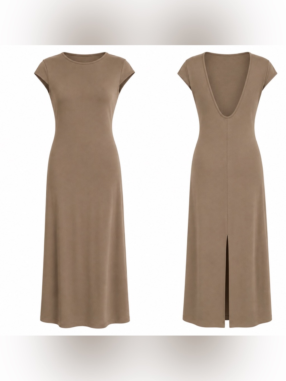 NWT Wild Fable light brown maxi dress nwt size medium s2